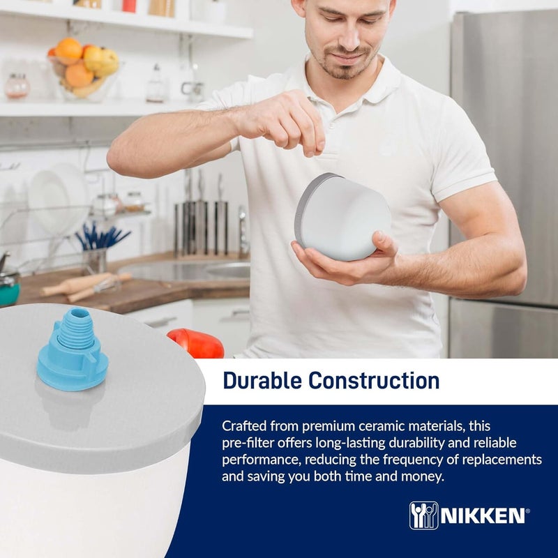 Nikken Aqua Pour 1 Ceramic Pre-Filter Replacement for Gravity Water Filter Purifier System 1360 - Image 4